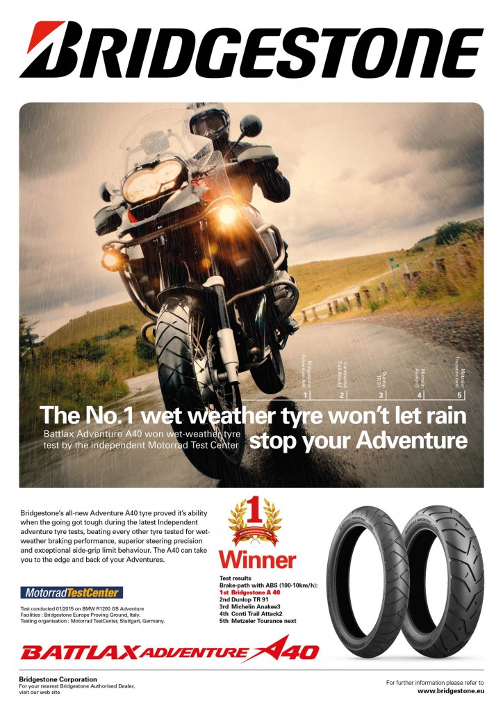 Best adventure bike tyre in the wet