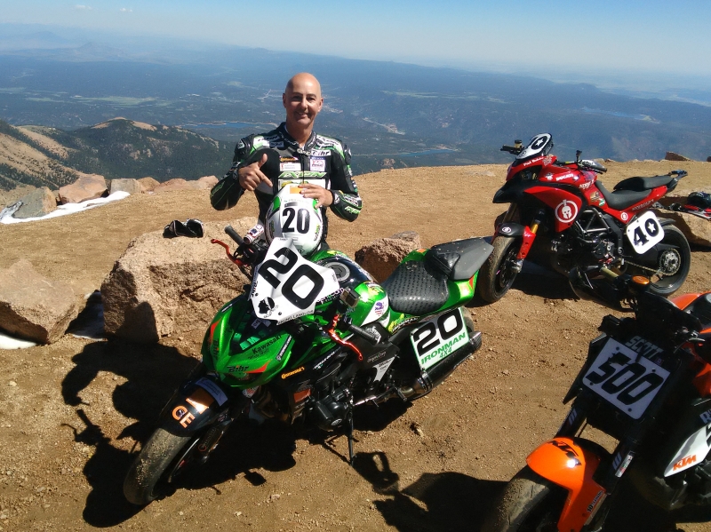 Bruno Langlois Pikes Peak 2016 winner Kawasaki Z1000