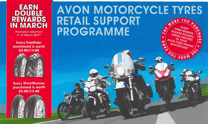 Avon Motorcycle Tyre Cashback Scheme