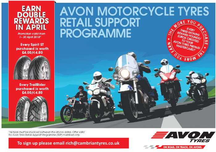 Avon Motorcycle Tyres cashback