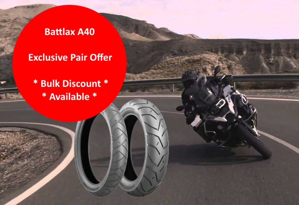 Bridgestone adventure tyre pair deal
