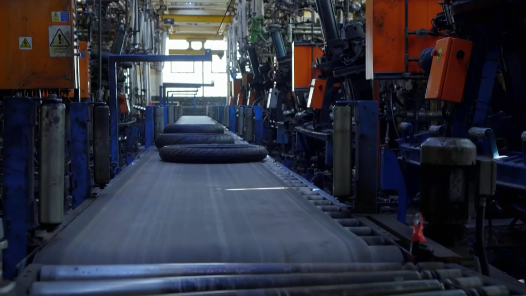 How are motorcycle tyres made